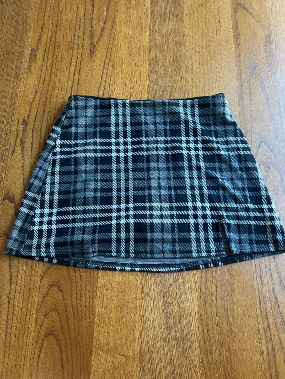 American Eagle Outfitters Black Plaid Mini Skirt